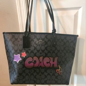 Rare Graffiti Coach Tote